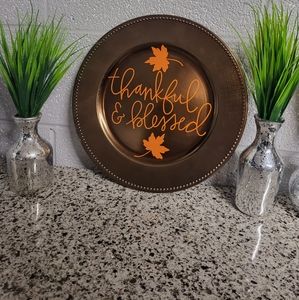 Thanksgiving/Fall serving Plate new